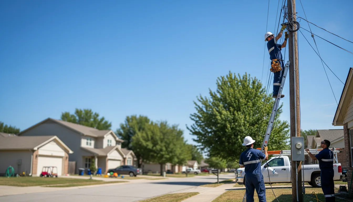 Residential electrician providing installation services in Clinton, MI